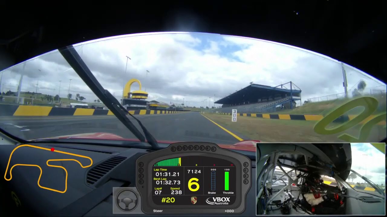 Porsche 991 GT3 Cup Sydney Motorsport Park Laps