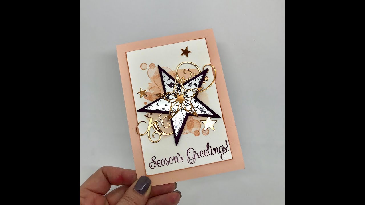 So Many Stars Copper and Mercury Glass card