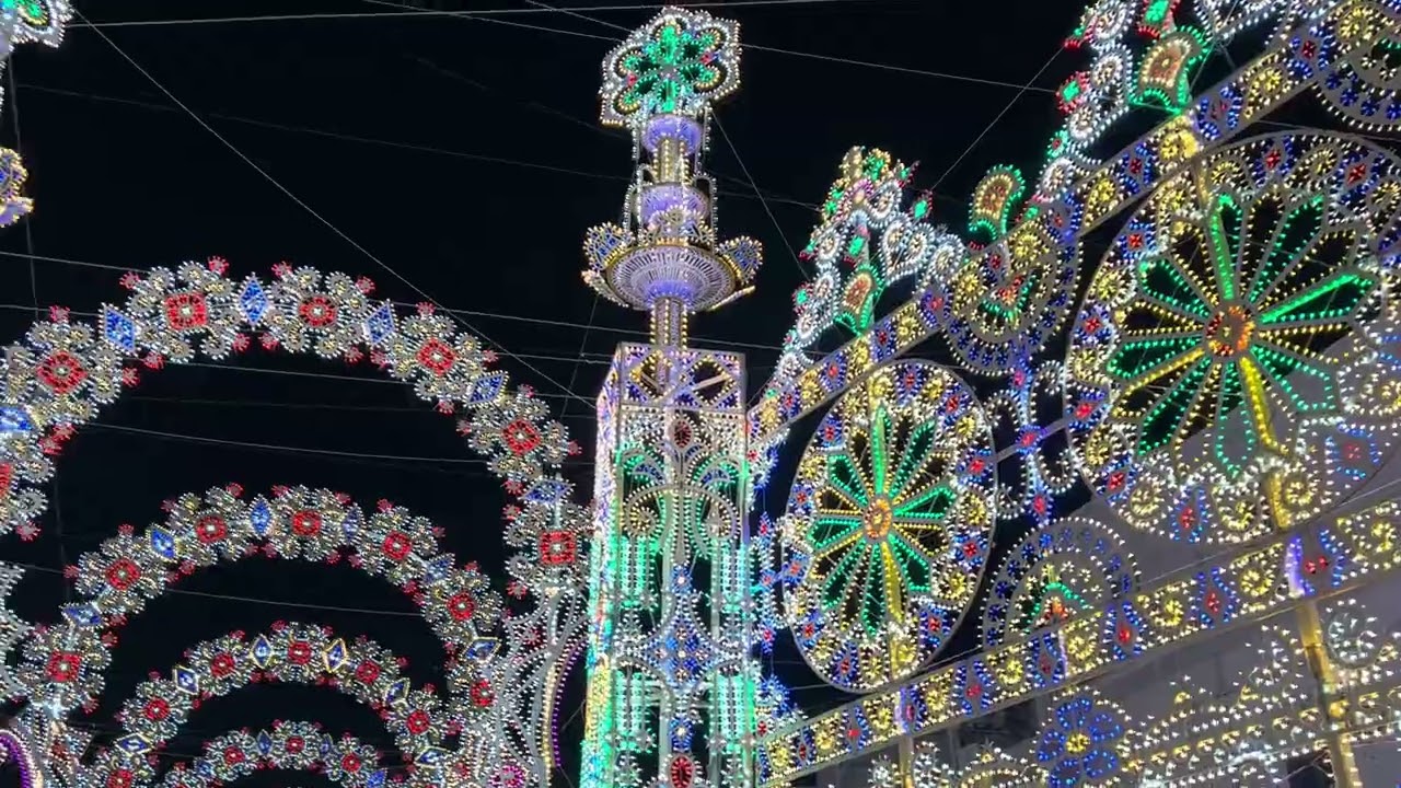 ADELFIA (BA) San trifone 2025 - Luminarie FANIUOLO ILLUMINAZIONI