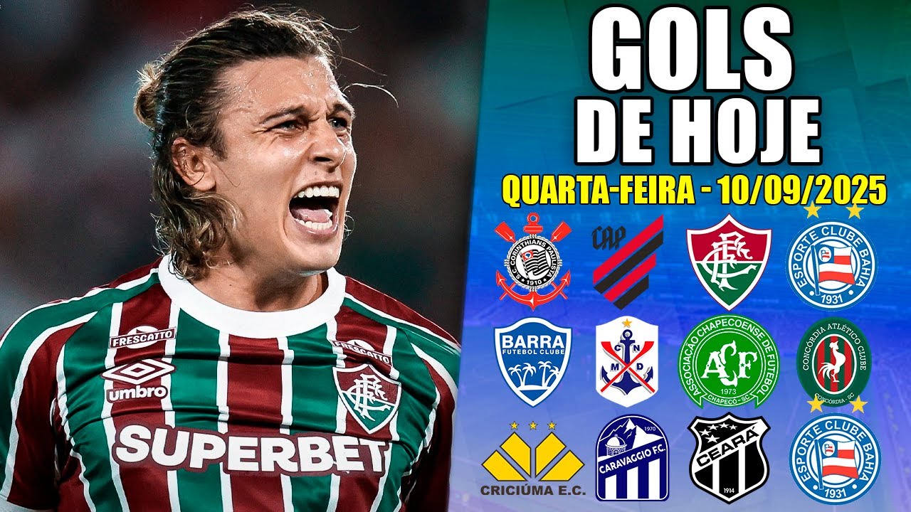 ⚽️ TODOS OS GOLS DESTA QUARTA 10/09/2025 GOLS DA COPA DO BRASIL E COPA SC (COMPLETO)