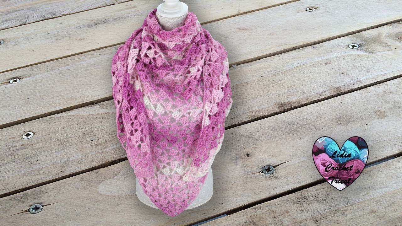Châle asymétrique super facile! Crochet