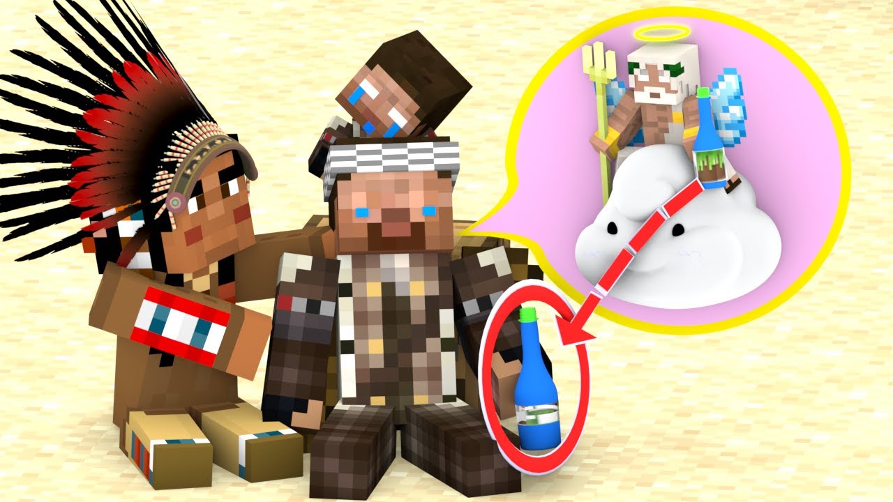 Herobrine's Life And Baby Herobrine's Life In The Tribe - Funny Story - Minecraft Animation