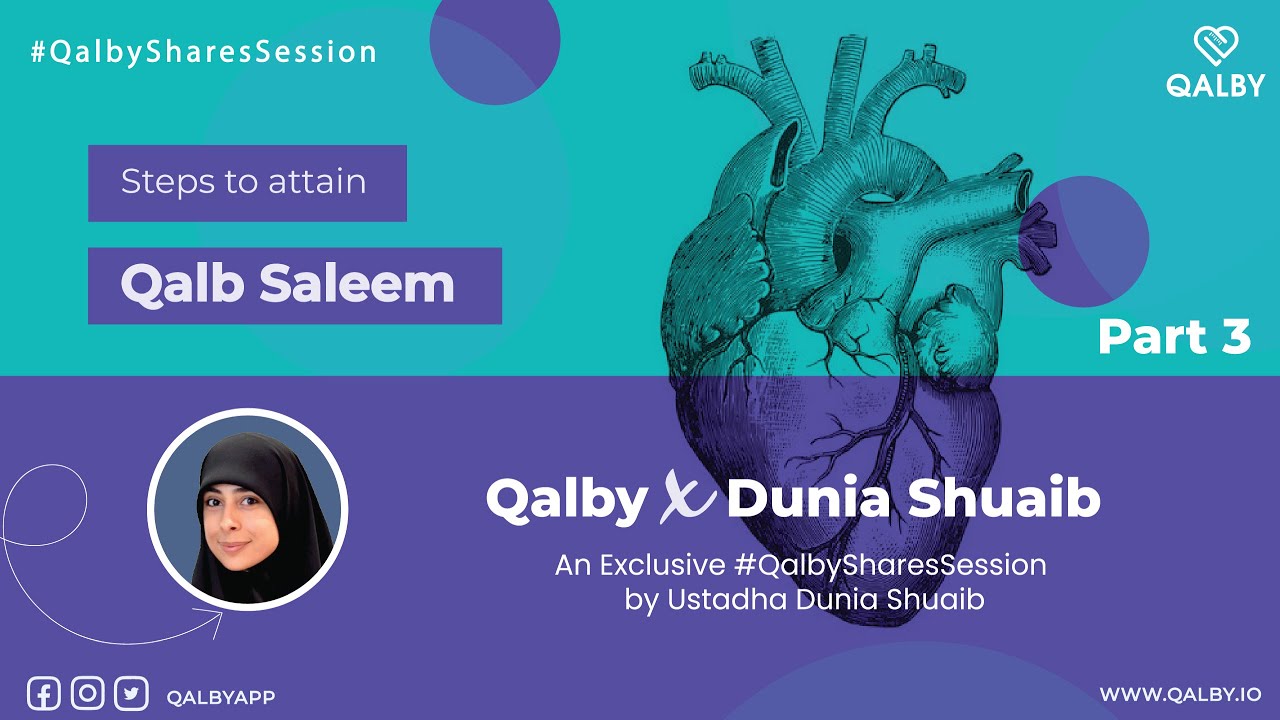 Part 3 - Steps to Attain Qalb Saleem (Forgiveness) by Ustadha Dunia Shuaib