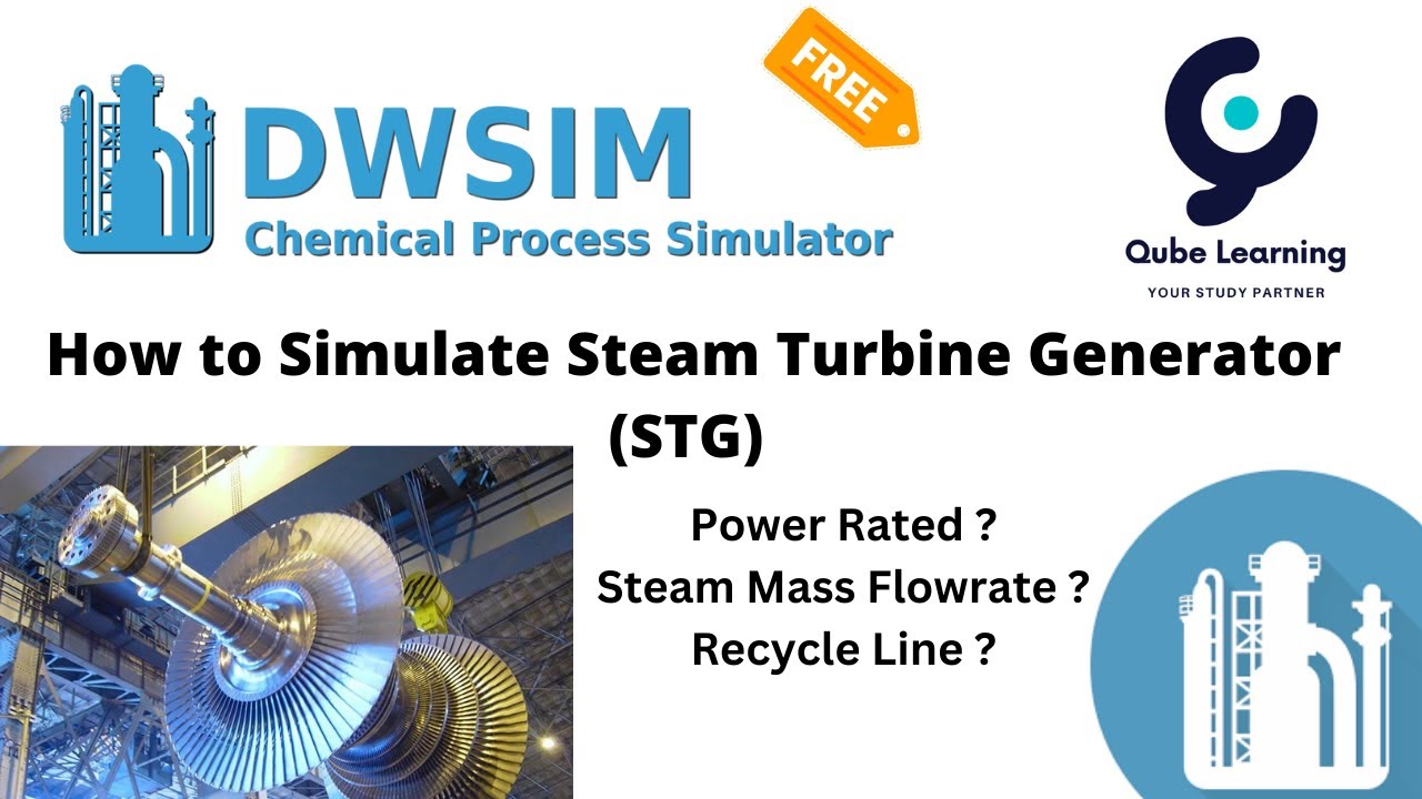 DWSIM - Steam Turbine Generator Basic Principle I Using 100% Free Licensed Process Simulator