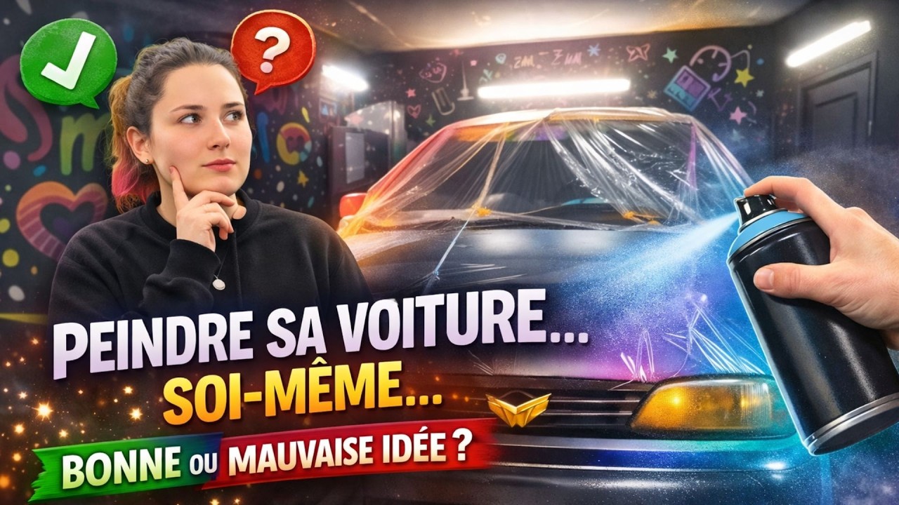 PEINDRE SA VOITURE SOI-MEME !! … BONNE OU MAUVAISE IDEE ??? (partie1)