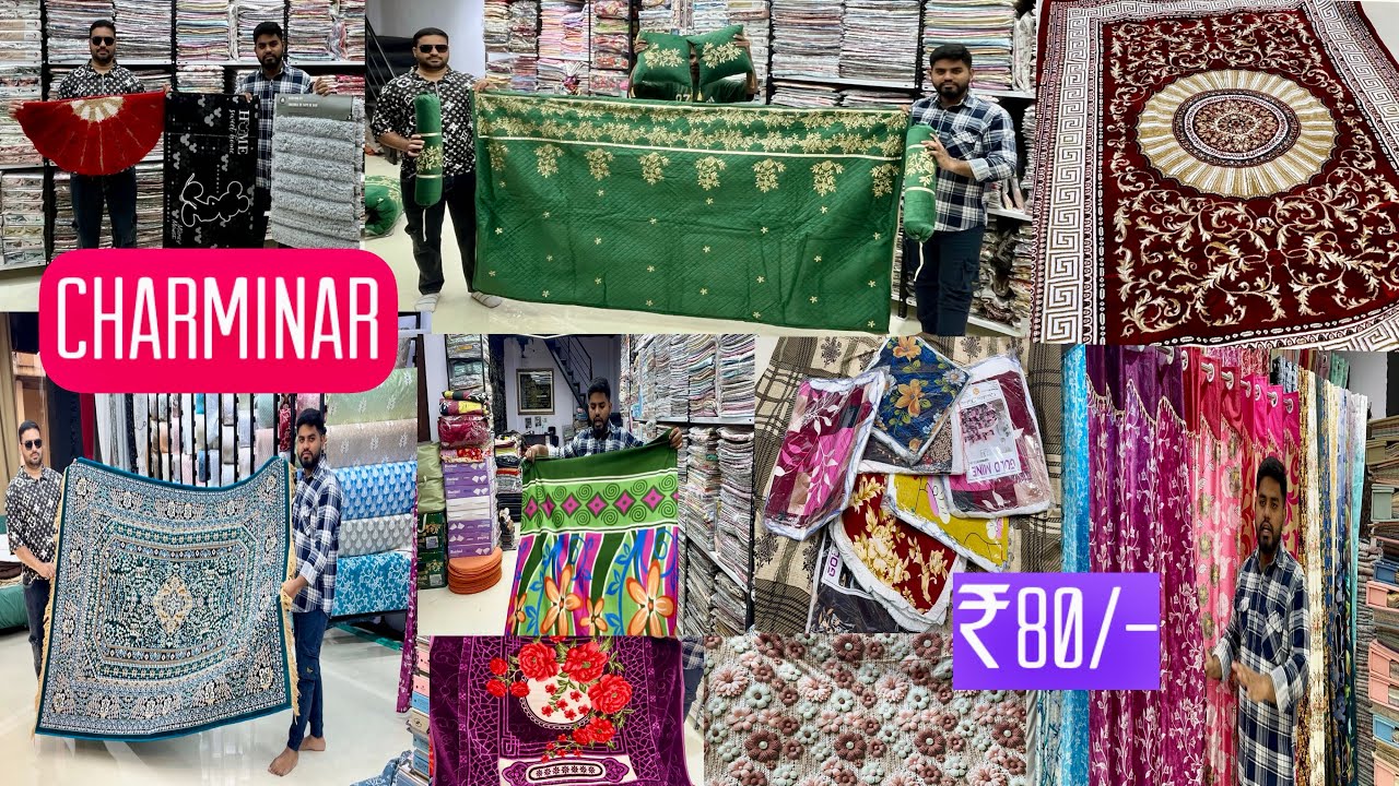 Hyderabad🛍️famous😱TCS furnishing,🎁luxury🌟homedecor, bedsheets₹80/-curtains, interior#viralvideo 🔥✨🔥