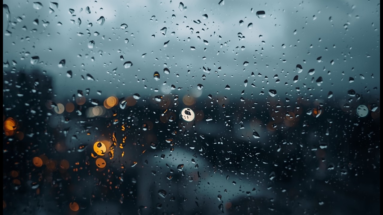Rain Sounds on a Window | Gentle Rain Ambience | 2 Hours | No Talking ASMR