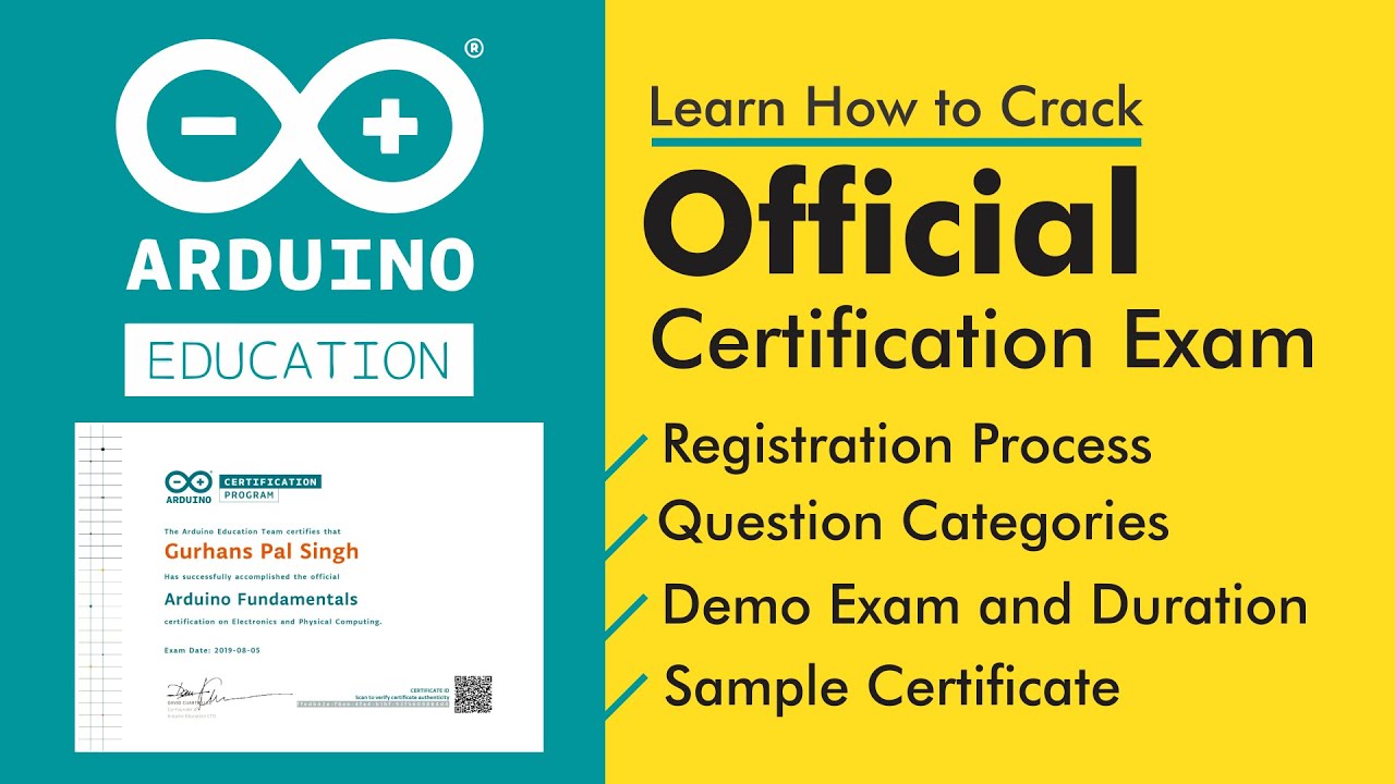 Official Arduino Certification Exam Details in Hindi | Questions, Registration, Demo, Duration