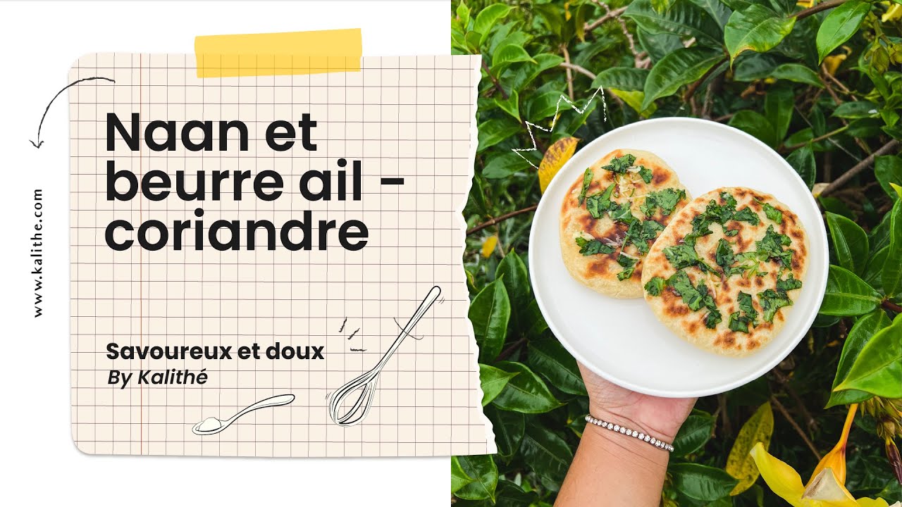 Naan - beurre à l'ail et coriandre