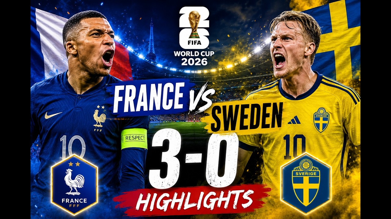 🔥 France vs Sweden | FIFA World Cup 2026 Highlights 🇫🇷🇸🇪