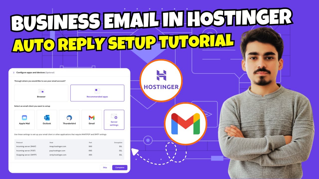 How to Setup Business Email in Hostinger (Step-by-Step) + Auto Reply Setup Tutorial 2025