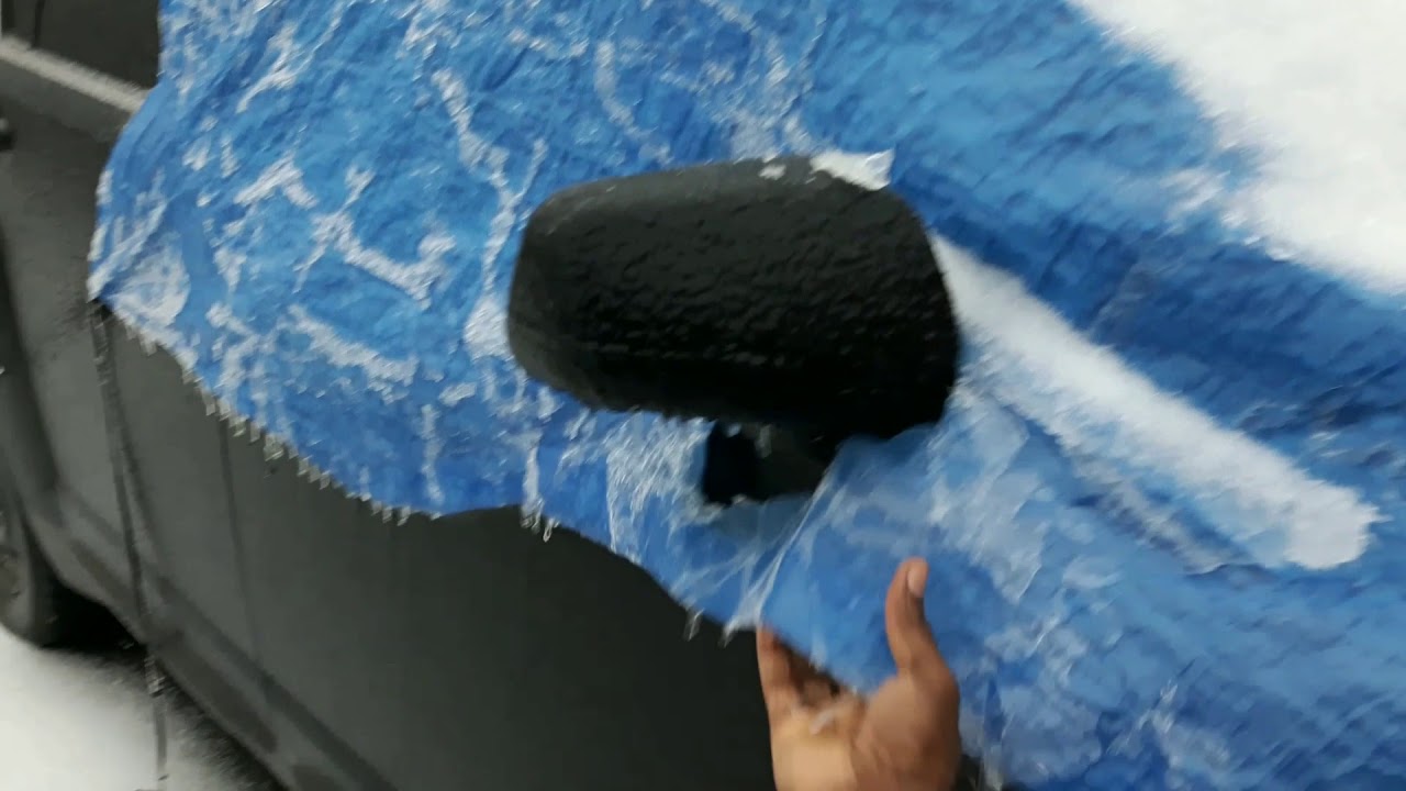 Crazy DIY Windshield Snow Cover for  Winter & Ice Storms | (not a frost guard product)