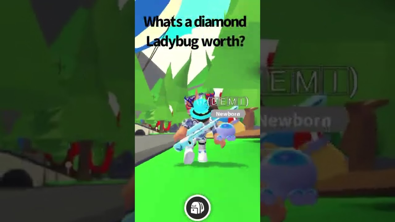 What&rsquo;s a diamond lady bug worth? 💎🐞#adoptme #roblox #shorts