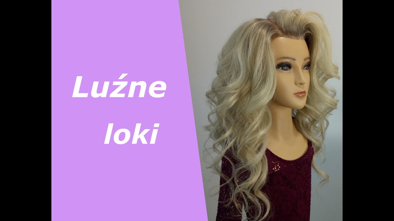 Luźne loki lokówką. Objętość za pomocą karbownicy