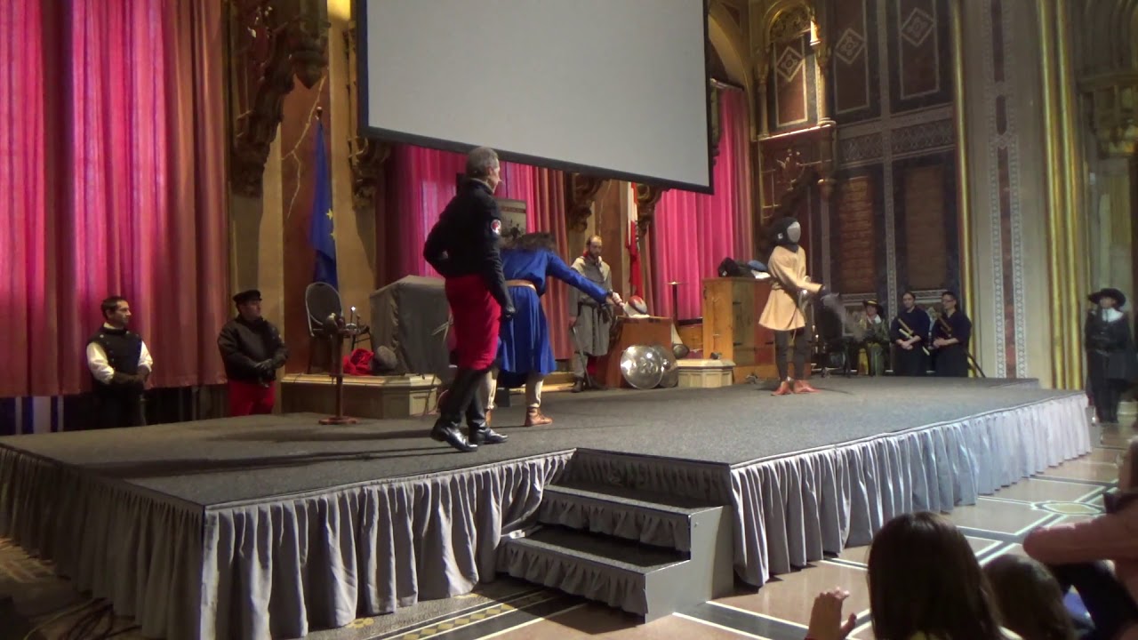 Klingenspiel Fechtshow im HGM 2019