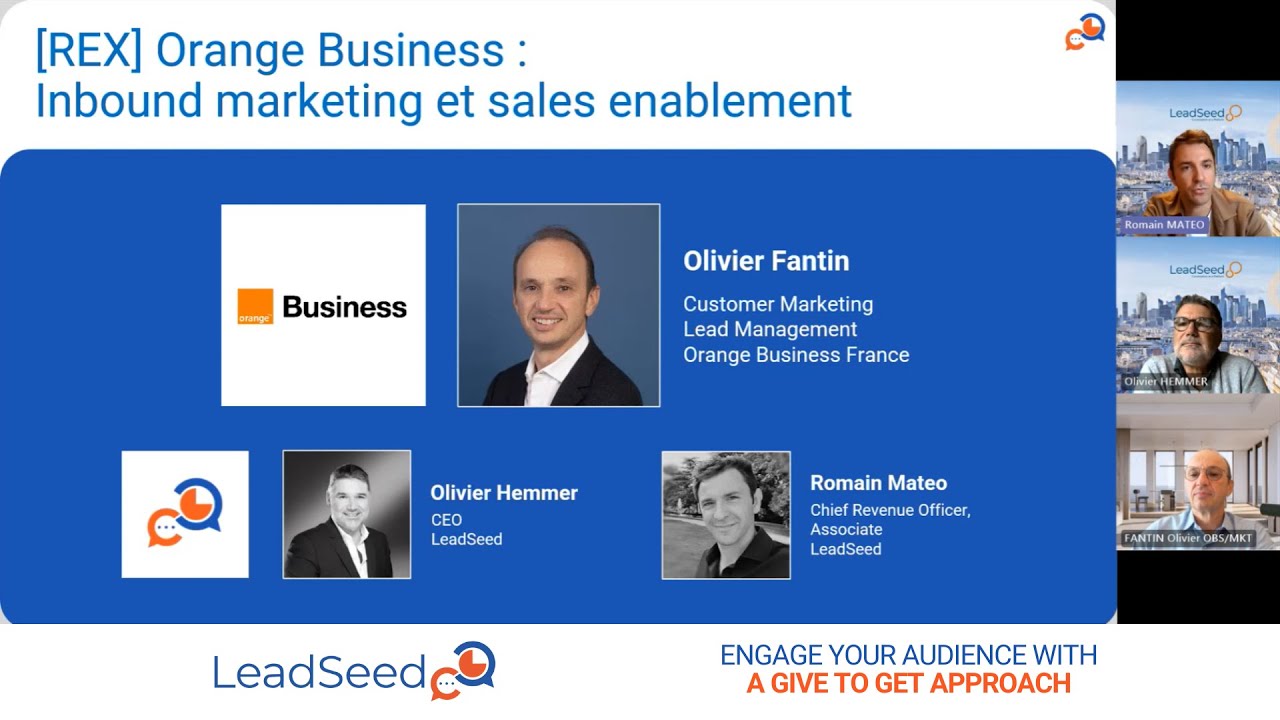 [REX – Webinaire du 15 octobre 2024] Découvrez l'approche 100% personnalisée d'Orange Business