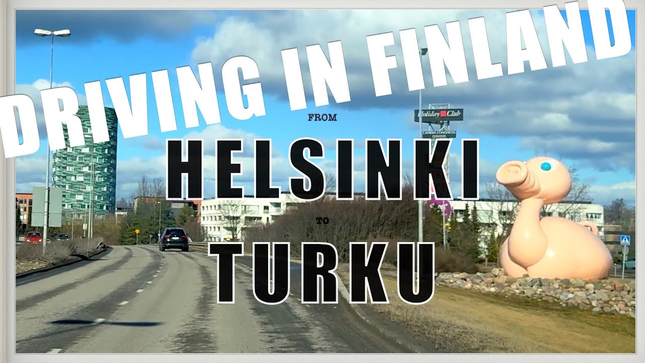 Driving in Finland - Helsinki -Turku, 4K, 16.3.2025