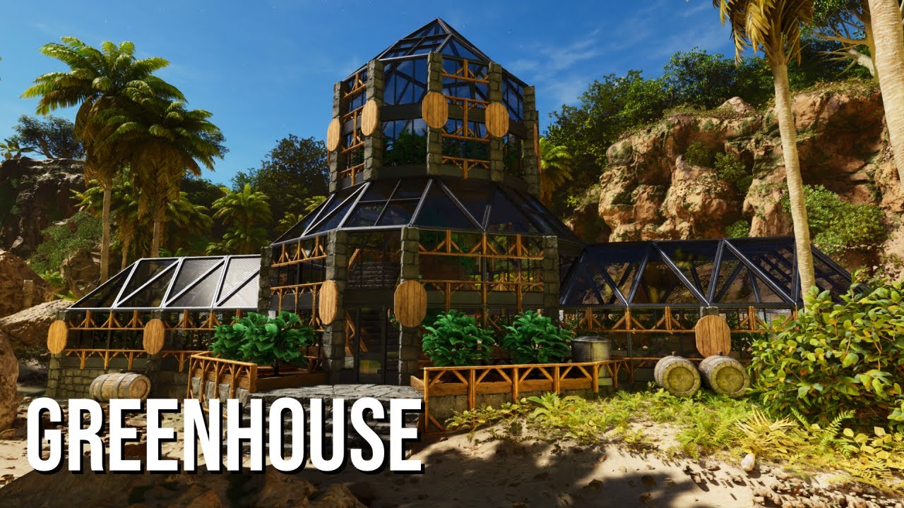 Ark Survival Ascended: Greenhouse Base Design