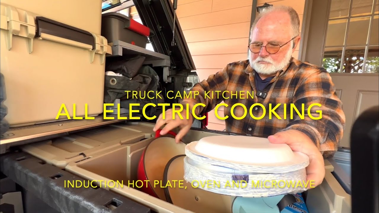Truck Camper Electric Kitchen Chicken Marsala and Pumpkin Apple Upside Down Cake @BLUETTIOfficial