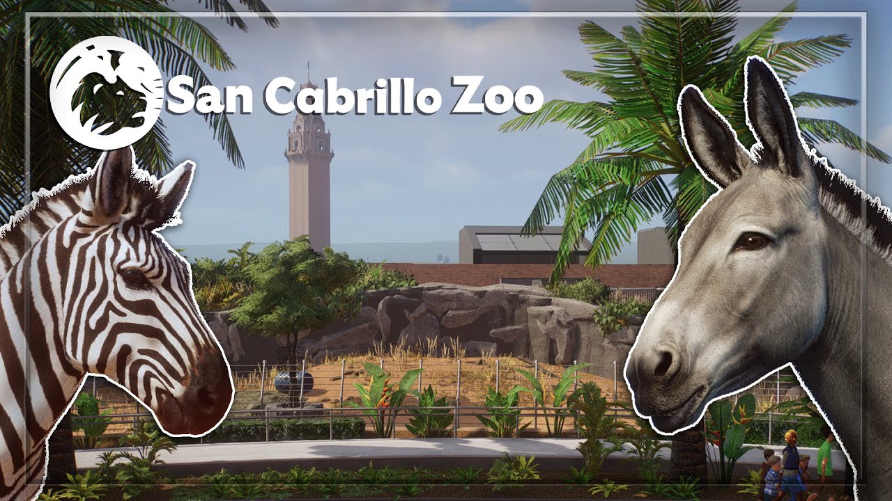 ☀️ Realistic Somali Wild Ass & Zebra Habitat Speedbuild | Planet Zoo Sandbox Series