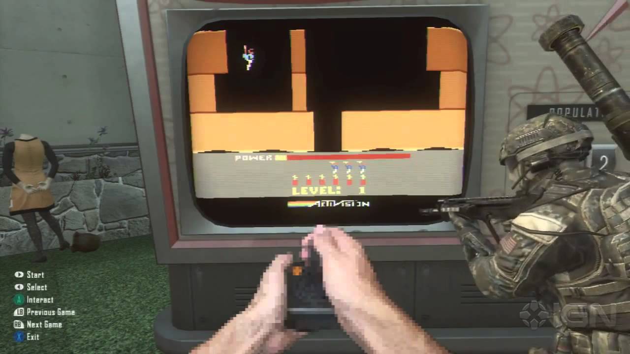Black Ops 2 Easter Egg - Retro Games on Nuketown