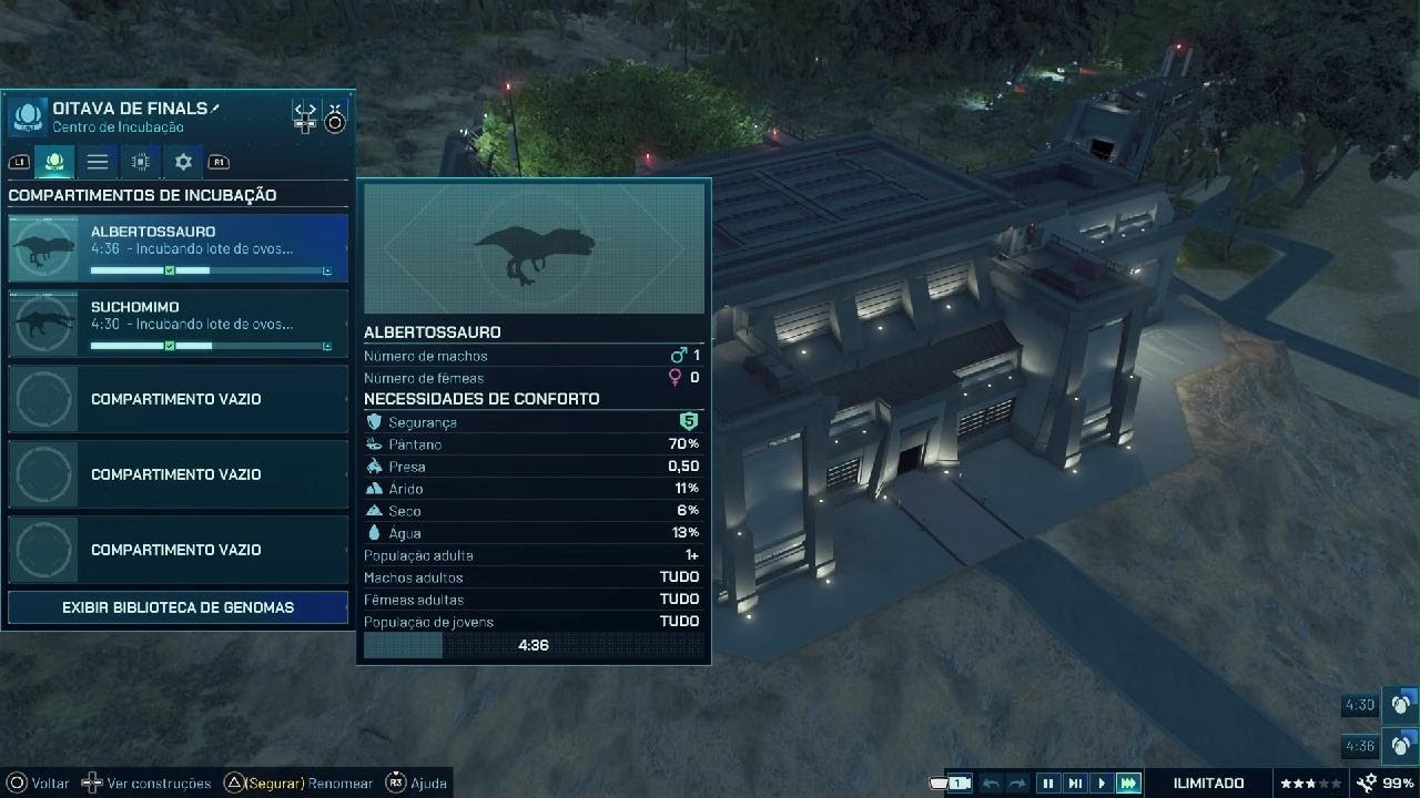 Jurassic World Evolution 3:Suchomimo|VxD|Albertossauro(Quarta Luta)(Oitavas De Finals)