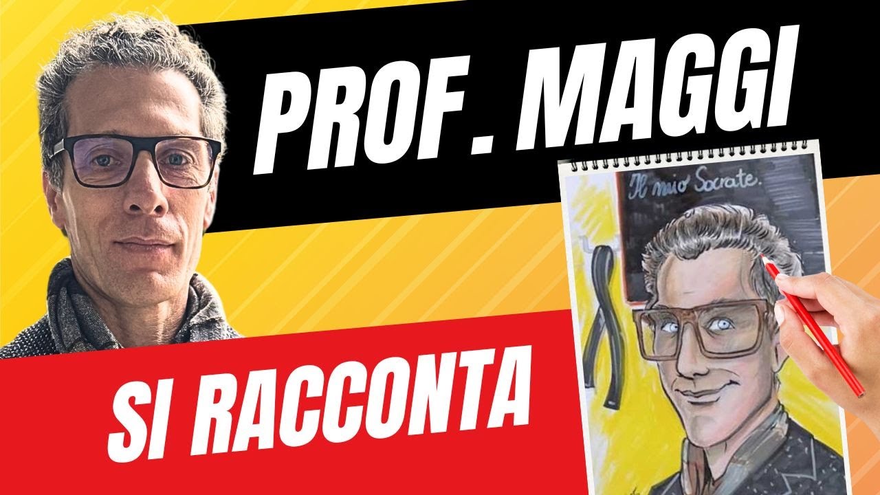 Il Prof Maggi come non l’avete mai visto – lo disegno mentre si racconta