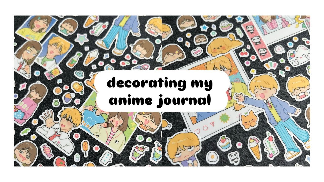 ASMR journal with me | no music | anime journaling