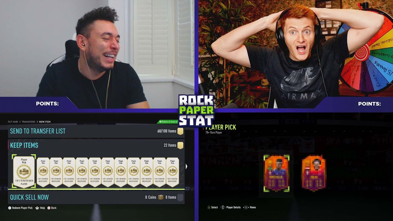 HERE WE GO AGAIN!!! Crazy Player Pick Only Rock Paper Stat vs @CapgunTom