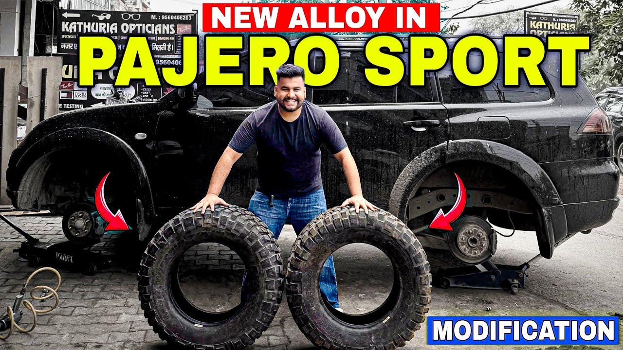 New Alloy wheels in my Pajero Sports🔥|मामला  set कर diya है 😍|
