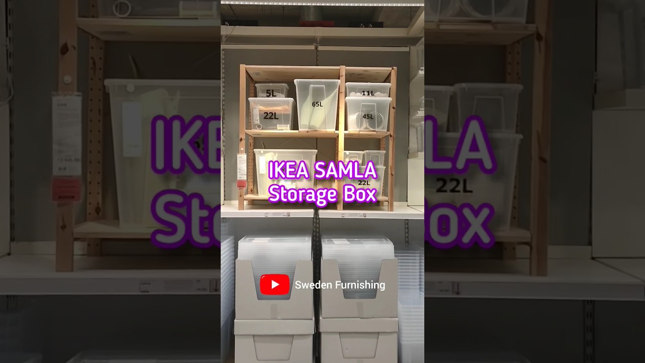 IKEA SAMLA storage box