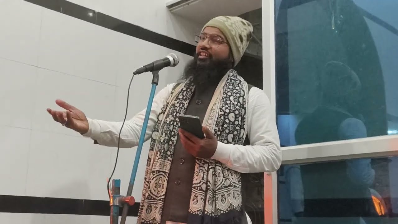 Bharat ganj.   Sabe meraj ke din program   hazrat isteyak sahab qibla 