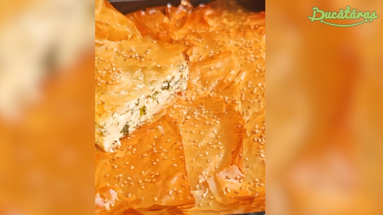 Cea mai buna PLACINTA cu branza, ceapa verde si marar