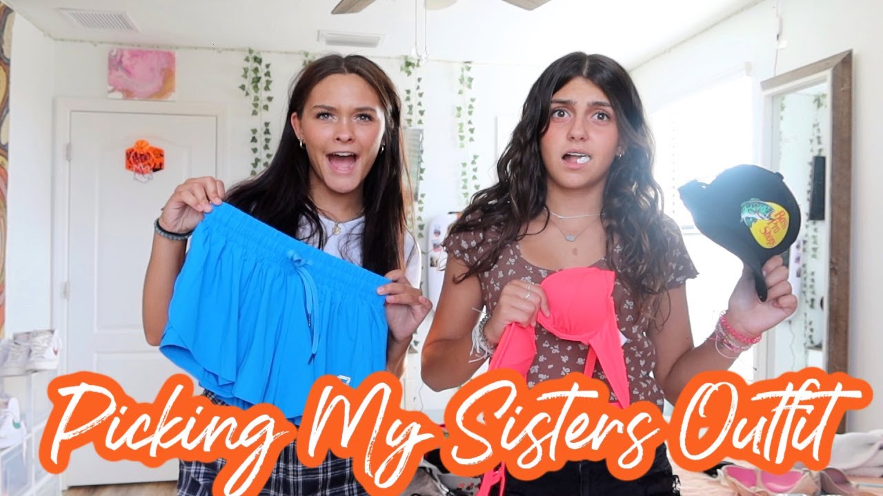 SISTER PICKS MY OUTFIT FOR THE DAY! EMMA AND ELLIE