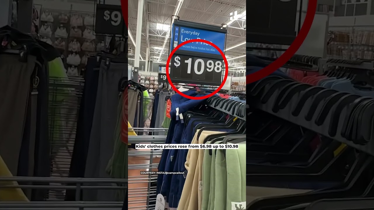 This woman shows the impact of Donald Trump&rsquo;s tariffs on clothing prices.