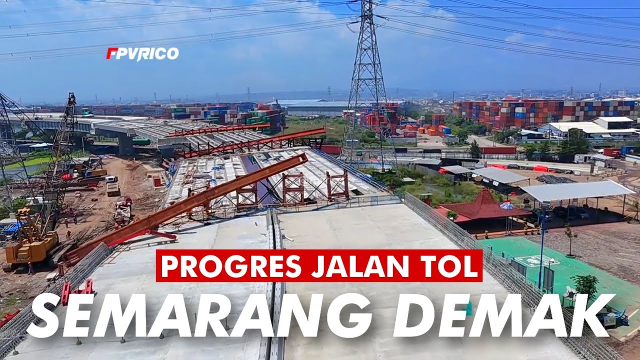 TERBARU UPDATE PROGRES TOL SEMARANG DEMAK VIDEO DRONE FOOTAGE | TOL TANGGUL LAUT MATRAS BAMBU 