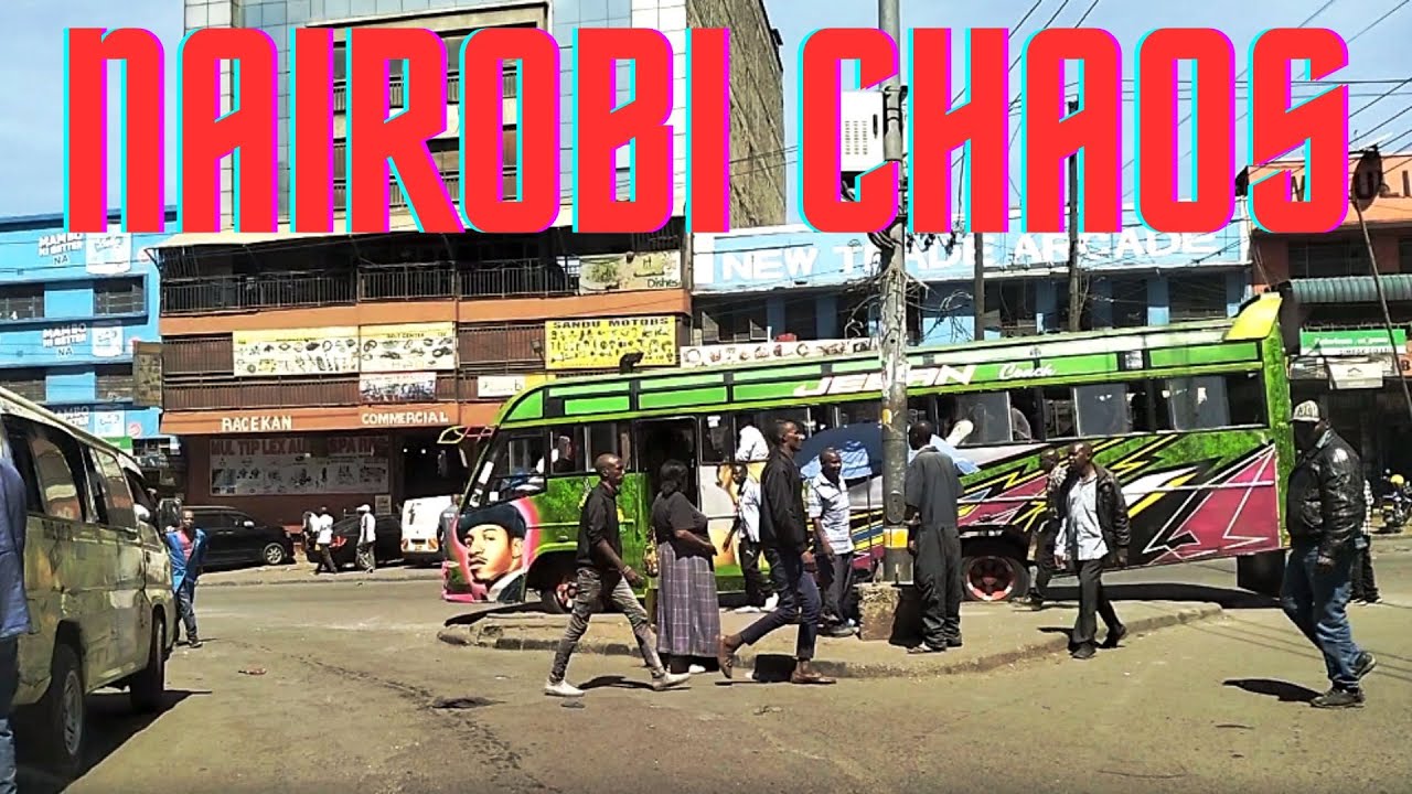 Drive through Kenya's Capital City Nairobi CBD - Kirinyaga Road