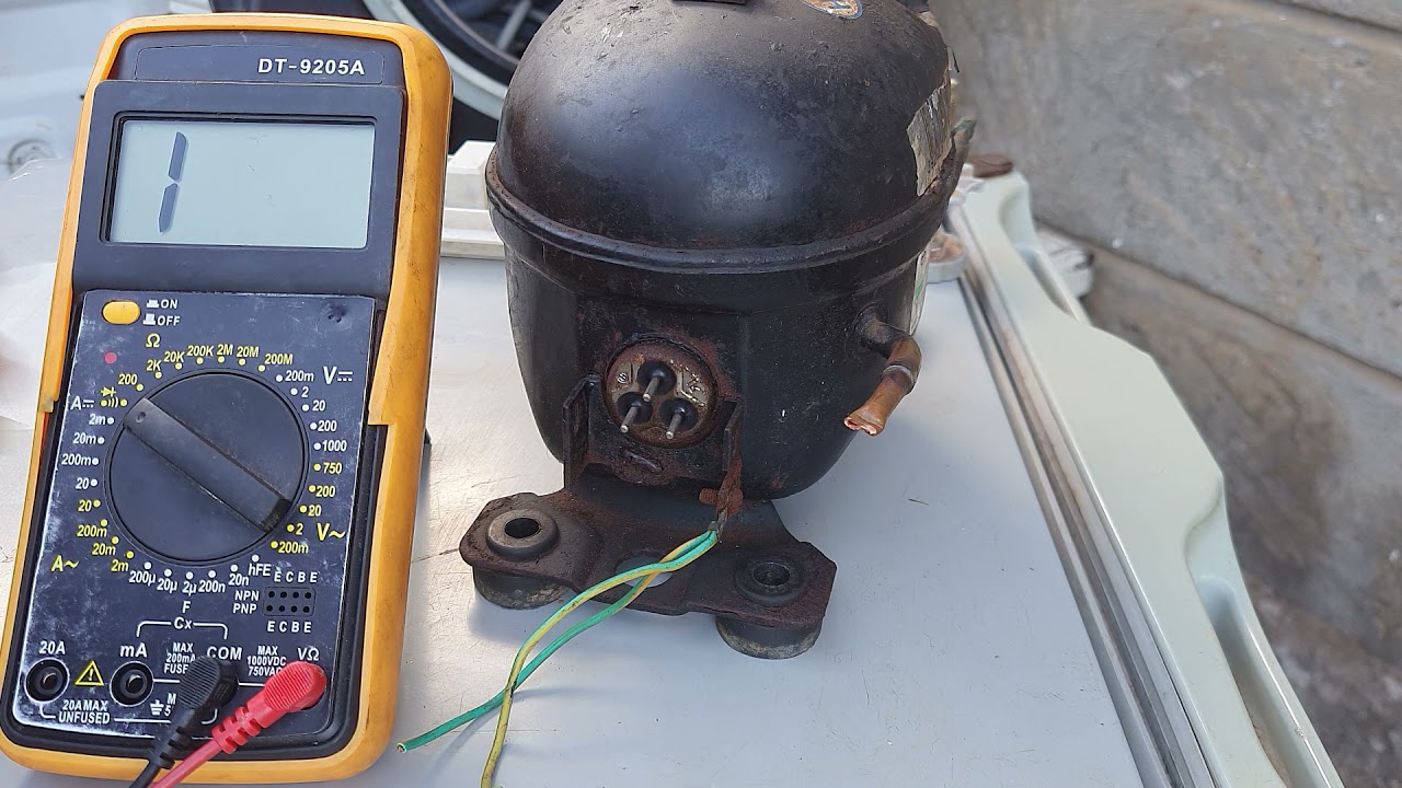 How to test a fridge compressor using a multimeter; fridge repairs