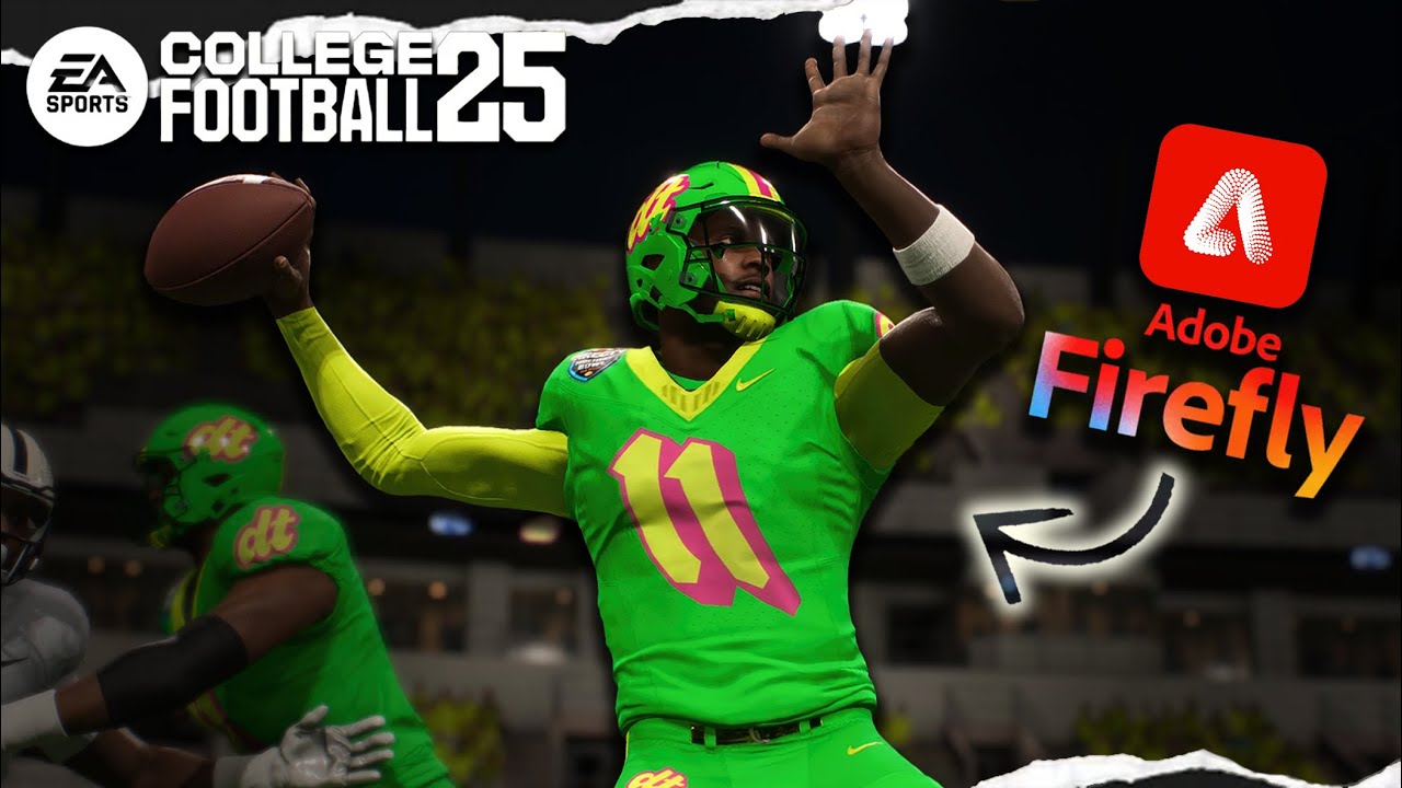 HOW TO USE FREE AI TOOLS TO MAKE TEAMBUILDER MAGIC in College Football 25 (Text & Logos)