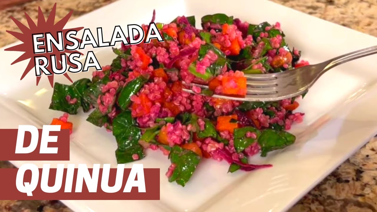 ¿Quieres comer saludable? Prueba esta receta de Ensalada de quinua y remolacha - #Dieta con ensalada