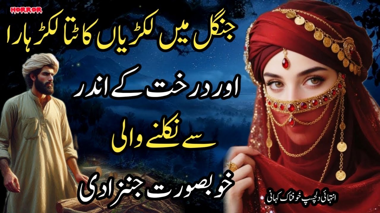 Jangal Mein Lakriyan Kaatta Kulhara Aur Darakht Ke Andar Se Nikalne Wali Khoobsurat Jinzadi