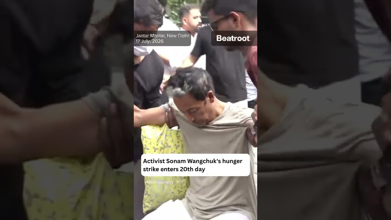 Activist Sonam Wangchuk's hunger strike enters 20th day. #shorts