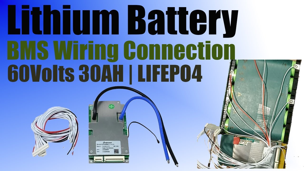 BMS (Battery Management System) wiring connection Full Video | 60v 30ah | LFP4