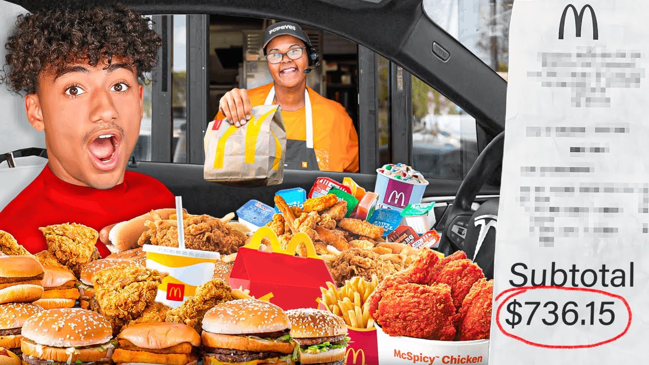 Letting The Person In Front Of Me DECIDE What I Eat For 24 HOURS!!