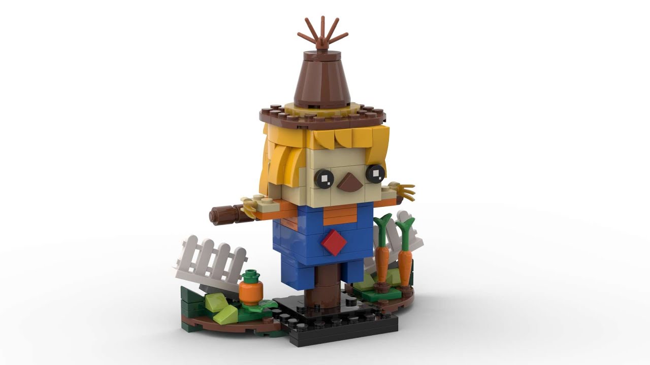 Lego 40352 Thanksgiving Scarecrow Speed Build LDD by PLegoBB