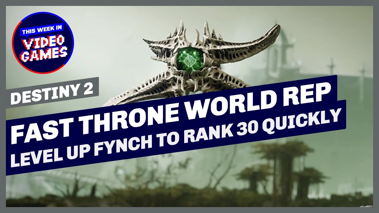 FAST THRONE WORLD REP! How to level up Throne World Reputation with Fynch in Destiny 2 Witch Queen