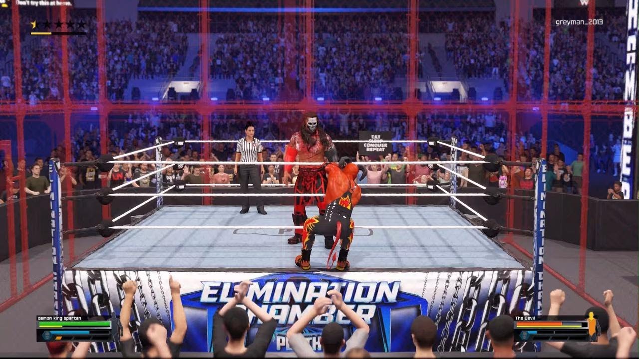 The destroyer of legends and fiction Demon king Spartan goes against the devil in a hell in a cell