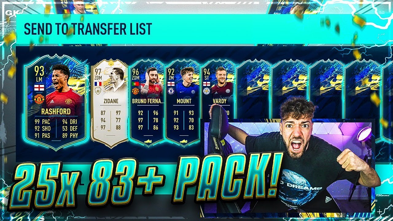 FIFA 21: OHA! Mein 25x 83+ PL TOTS PACK + FREUNDIN &ouml;ffnet ICON PACK 🔥😱