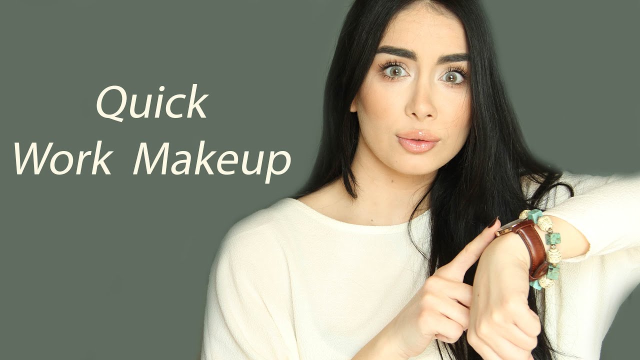 Running late, Quick Makeup for Work -  مكياج سريع للعمل