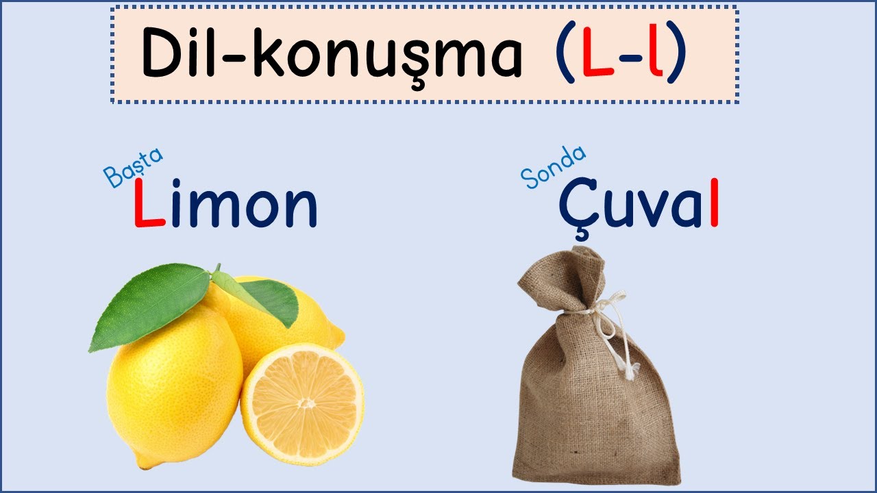Dil Konuşma Egzersizleri - Ses Çalışmaları (L sesi)